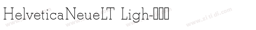 HelveticaNeueLT Ligh字体转换